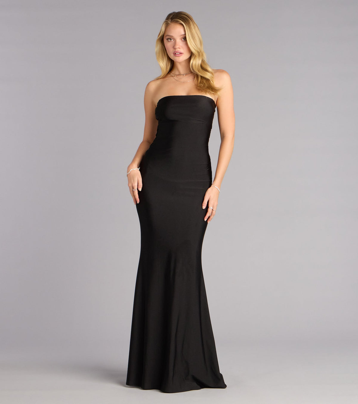 Margret Strapless Cutout Mermaid Formal Dress