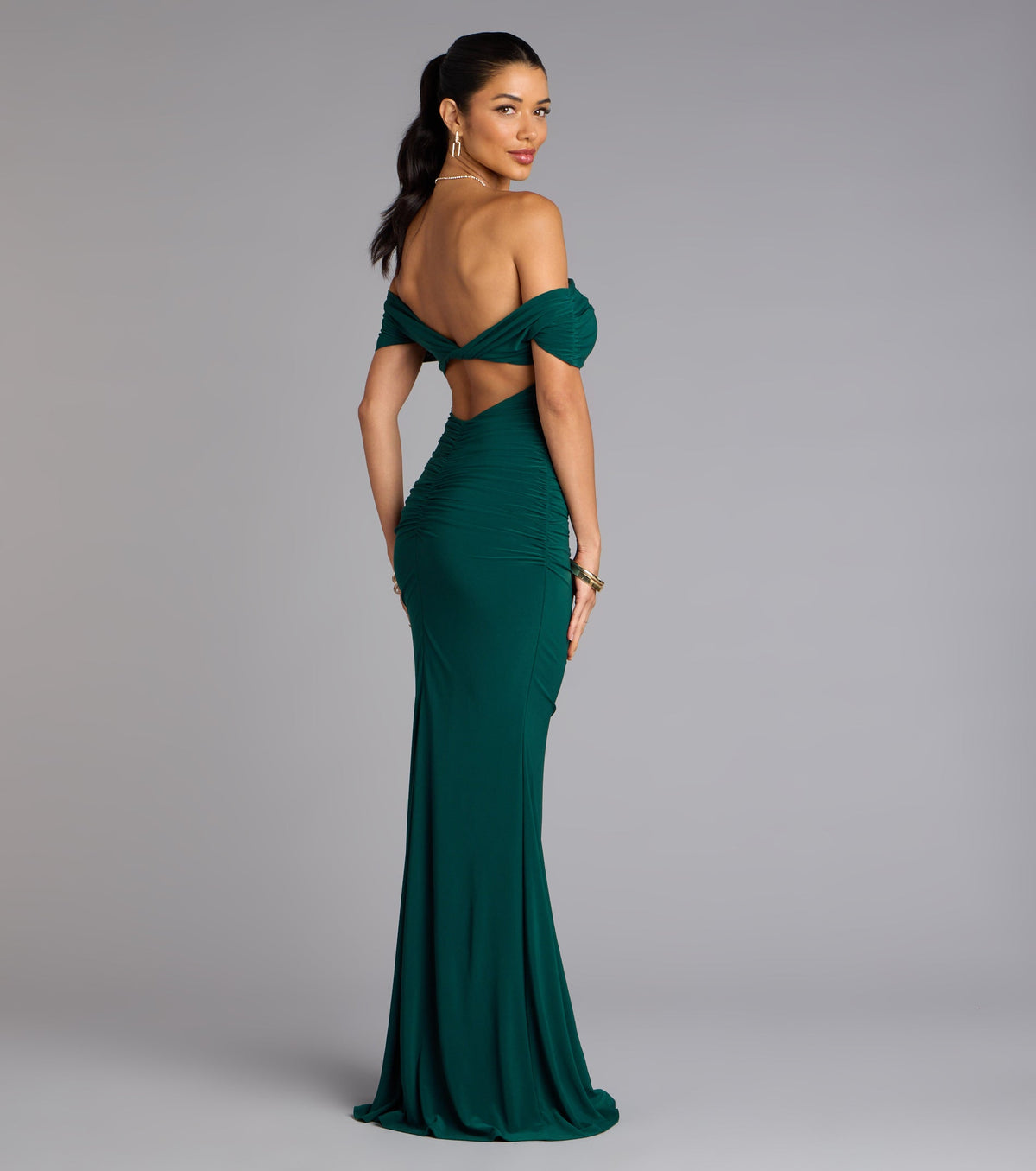 Arial Open Back Mermaid Formal Dress