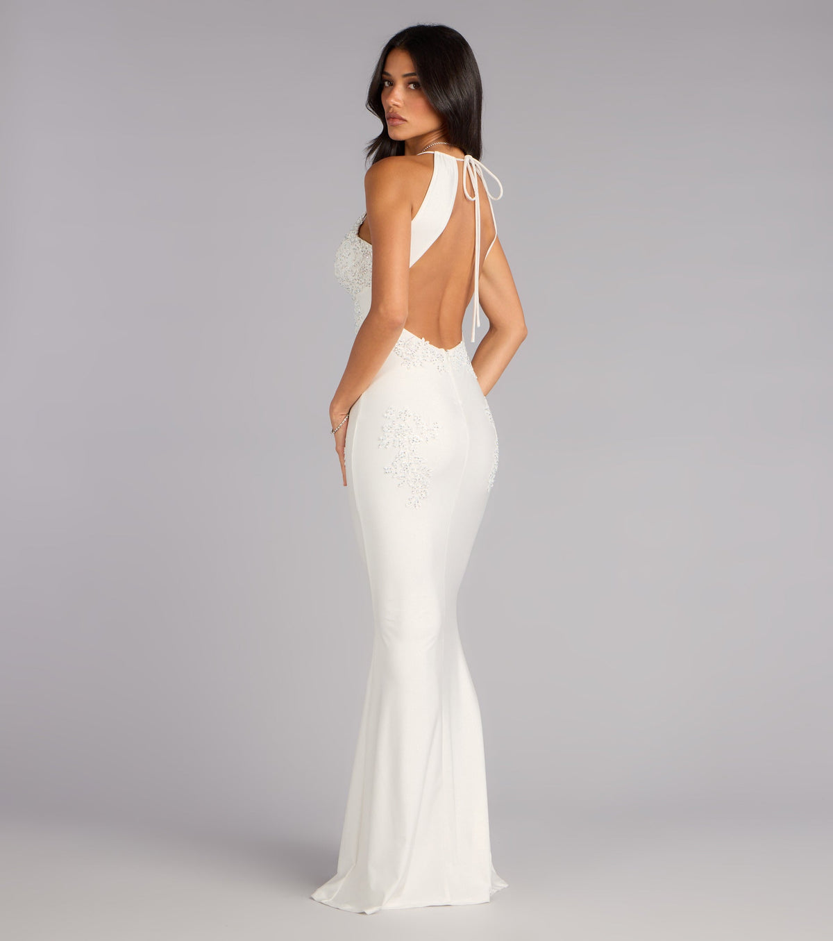 Melonie Open Back Mermaid Formal Dress