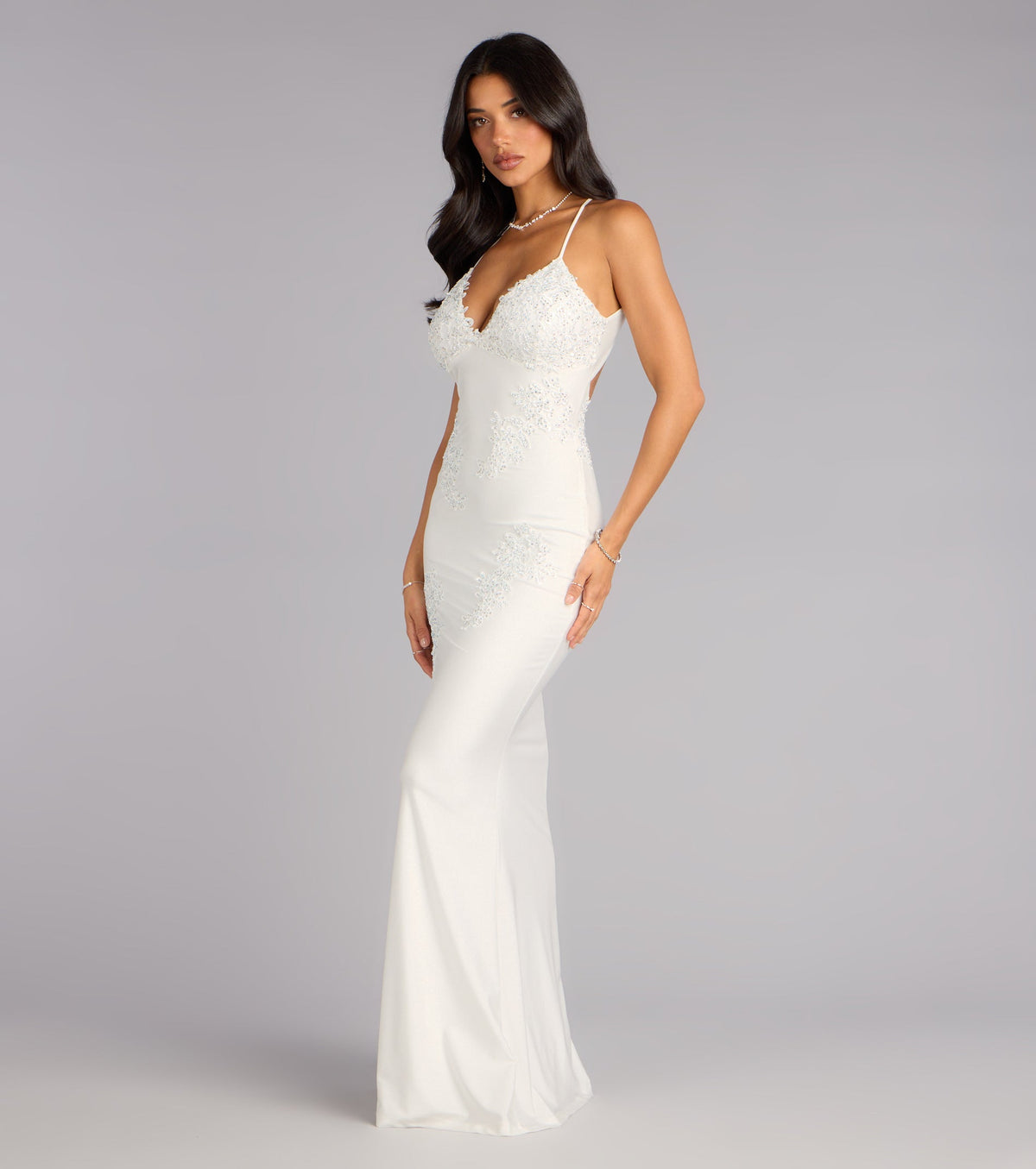 Melonie Open Back Mermaid Formal Dress
