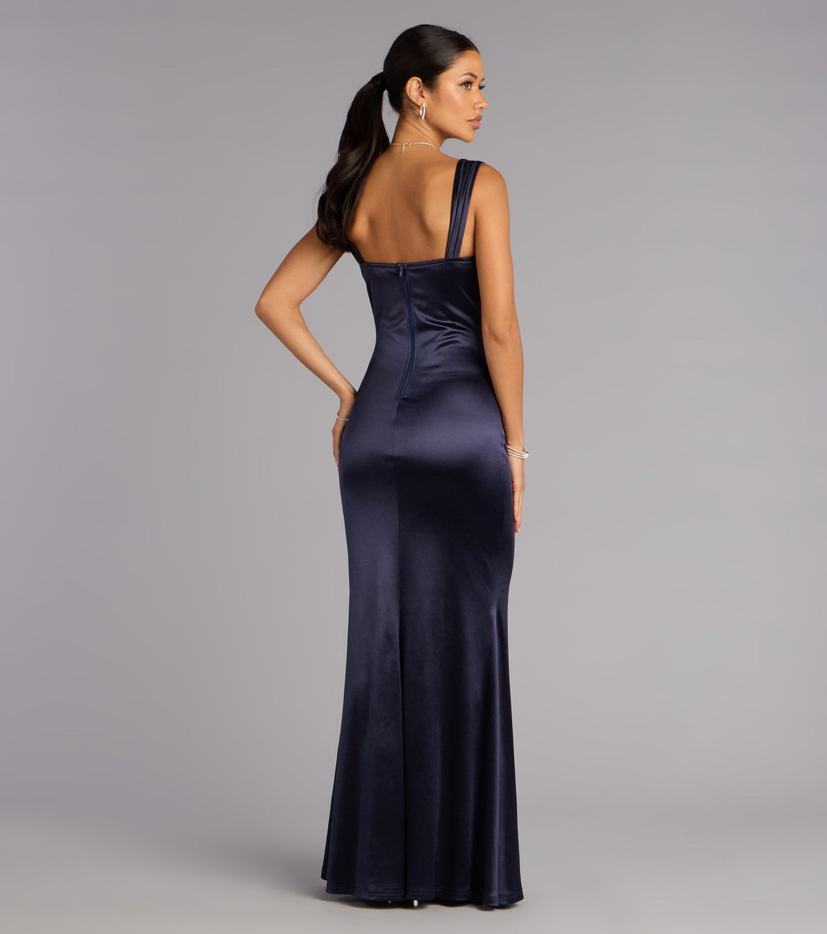 Maryanne Satin Lace Mermaid Formal Dress