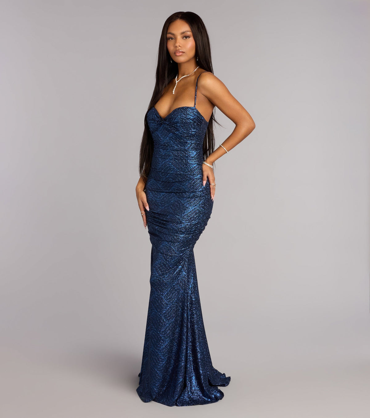 Josephine Glitter Mermaid Formal Dress