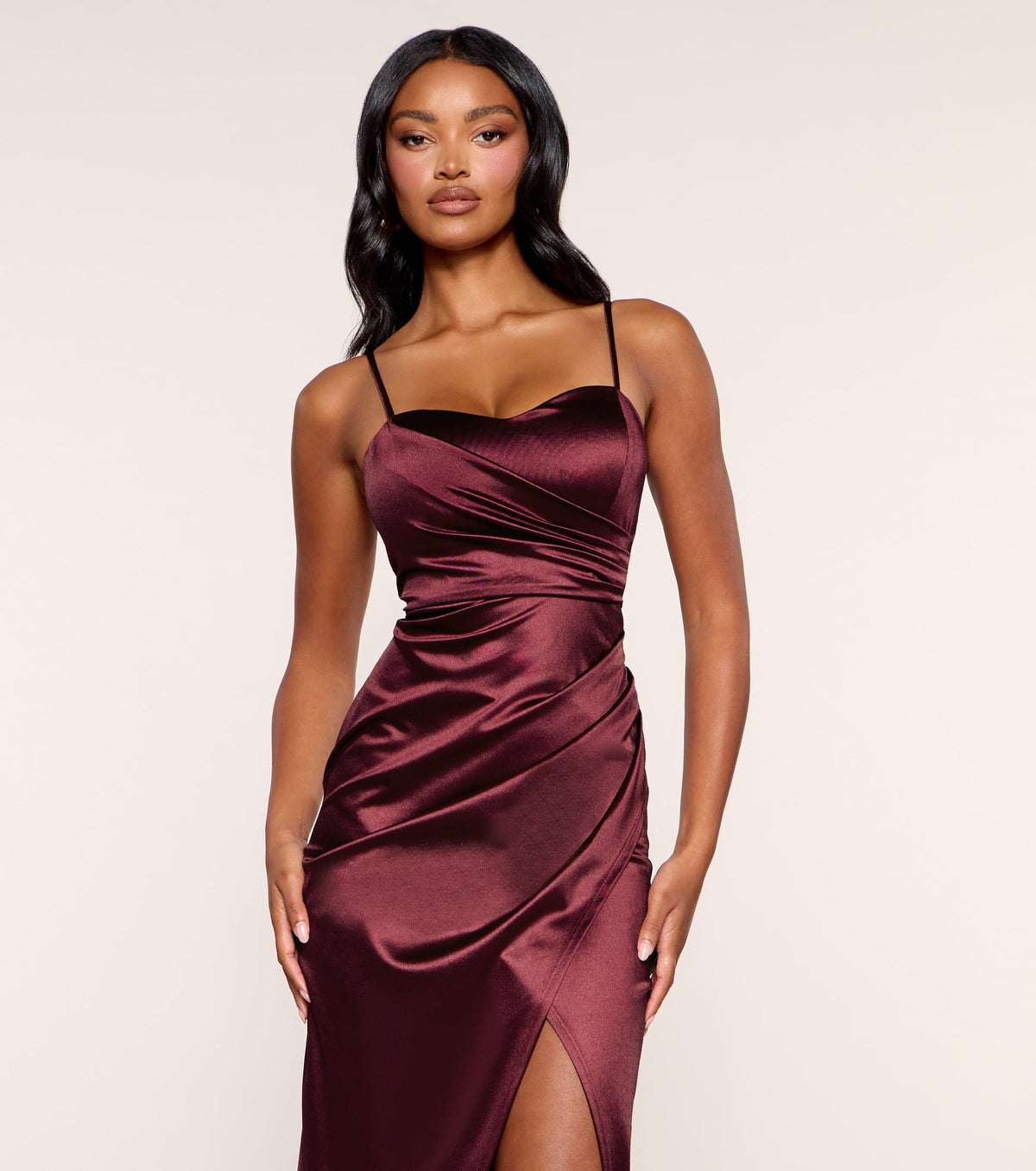Avery Sweetheart Mermaid Satin Formal Dress