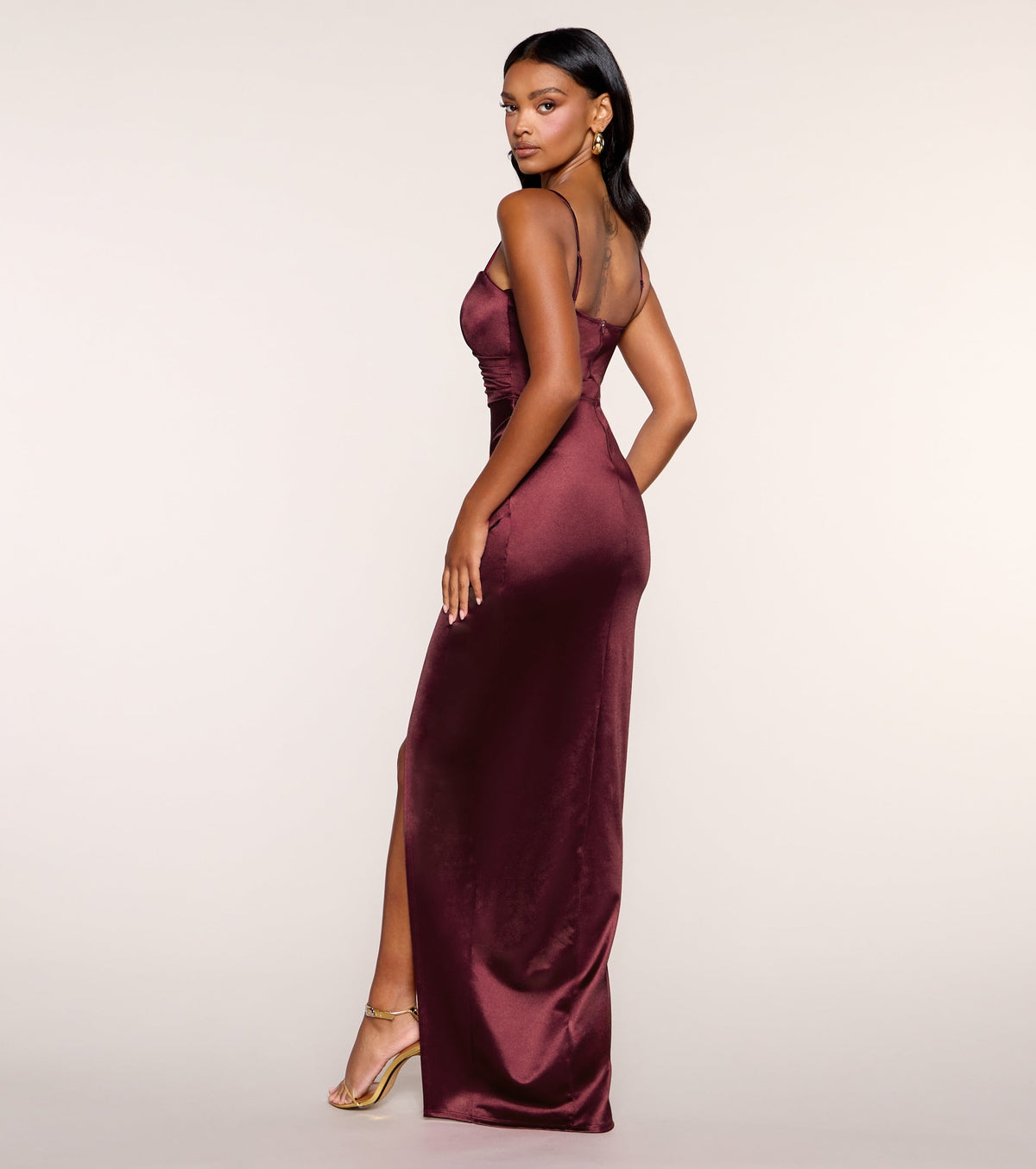 Avery Sweetheart Mermaid Satin Formal Dress