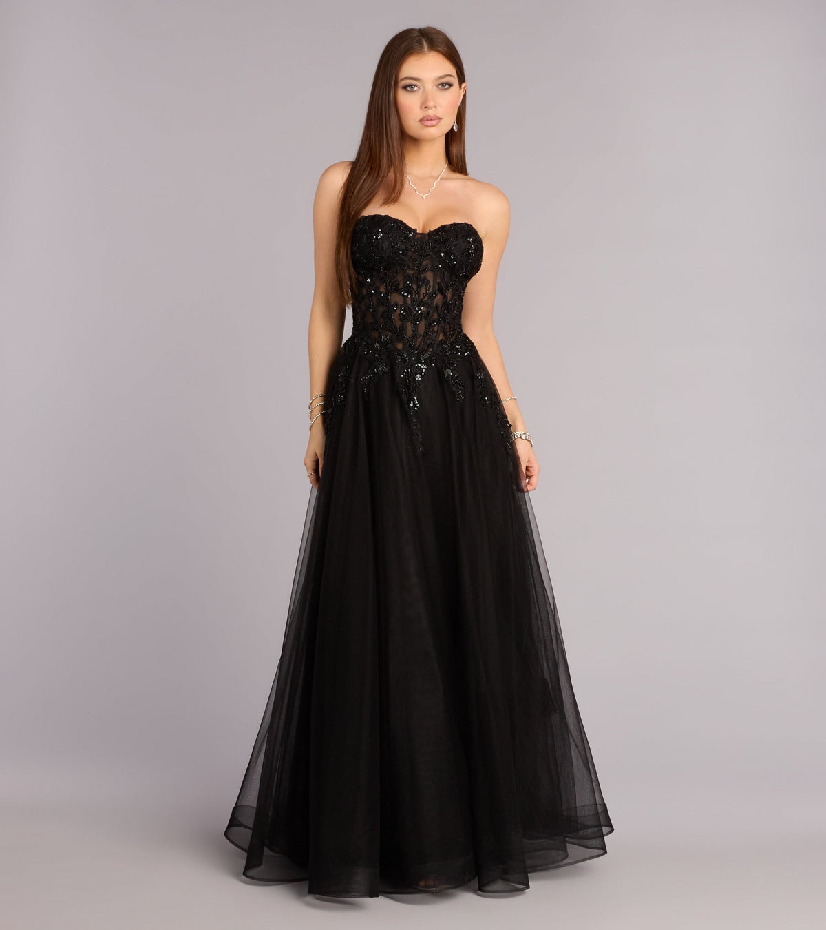 Kennedy Tulle A-Line Ball Gown