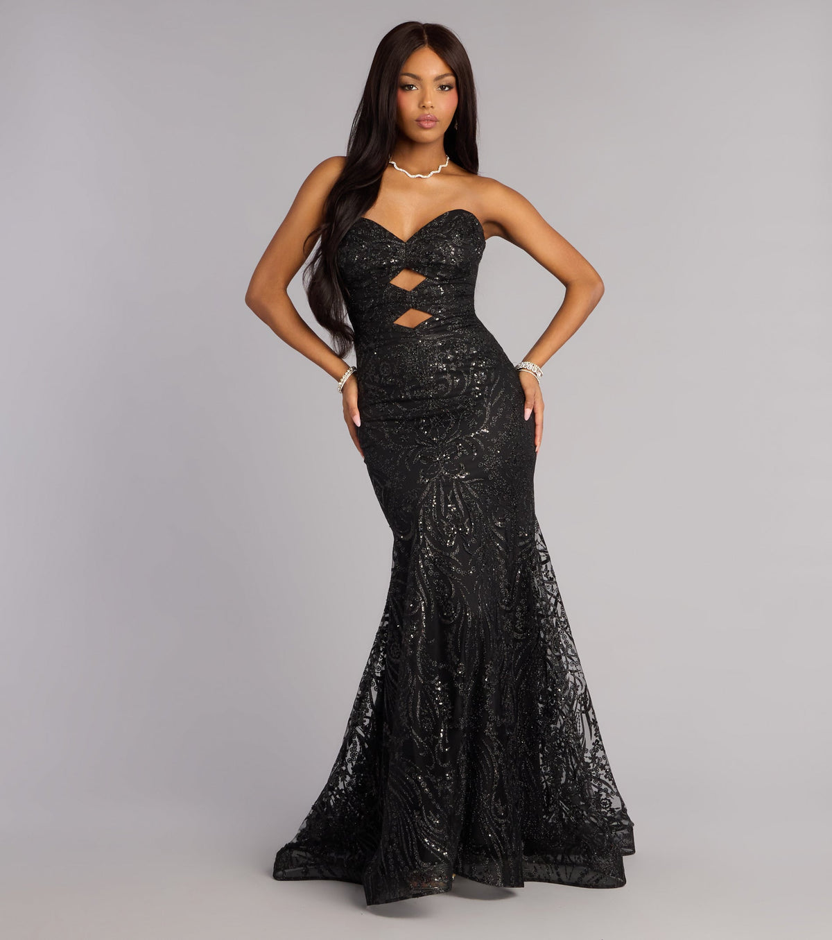 Juliet Glitter Sequin Mermaid Ball Gown