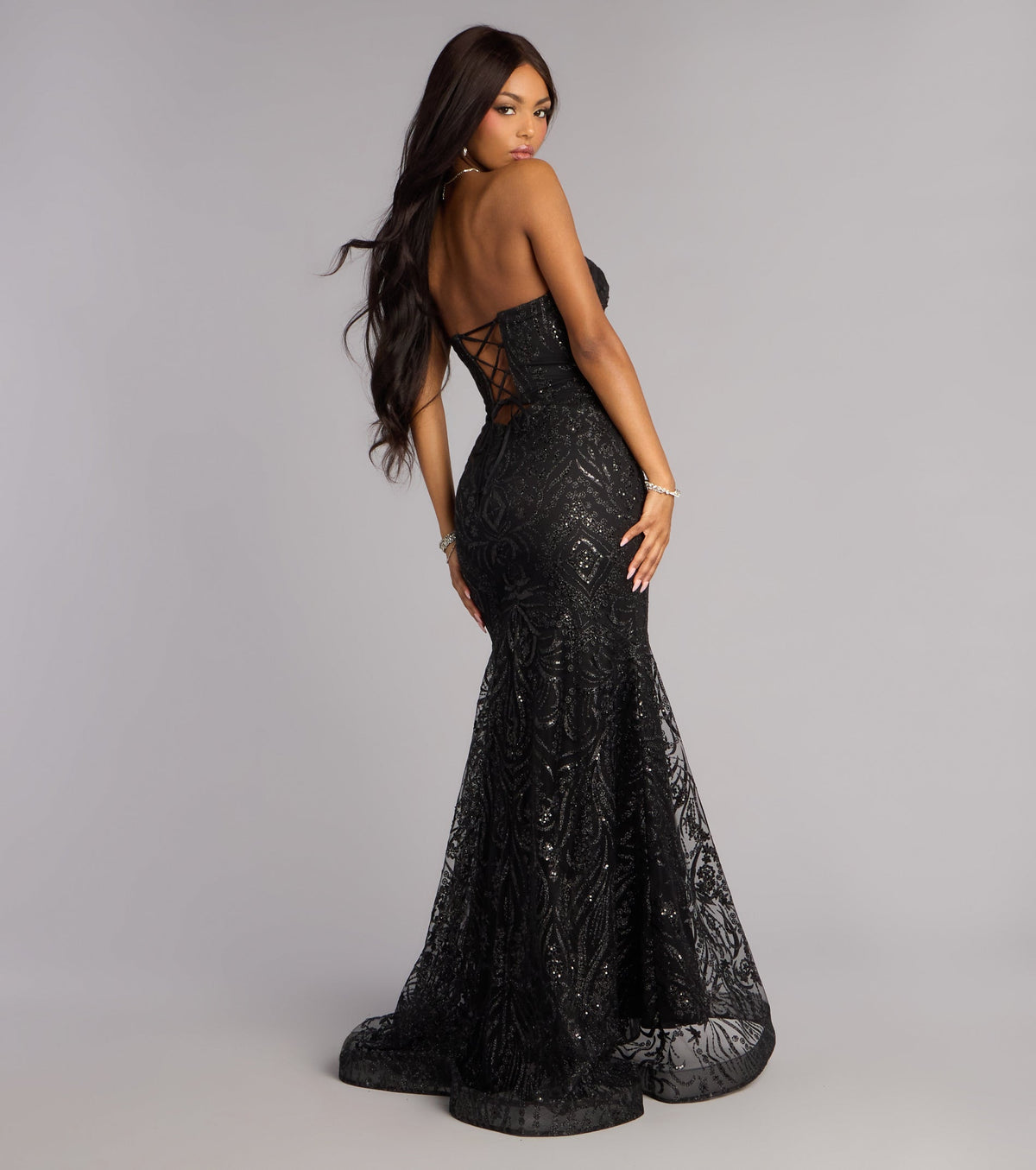 Juliet Glitter Sequin Mermaid Ball Gown