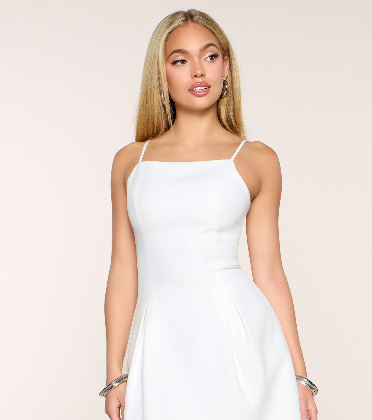 Effortlessly Chic Woven Skater Dress