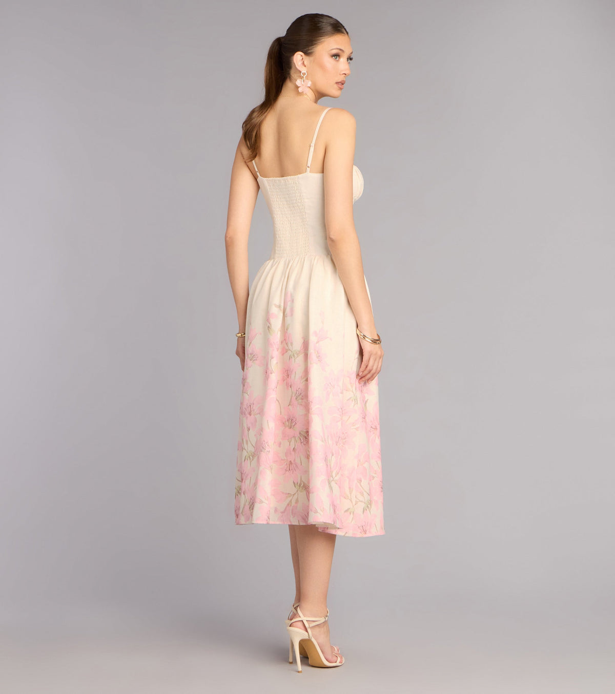 Daydream Bloom Floral Print Midi Dress