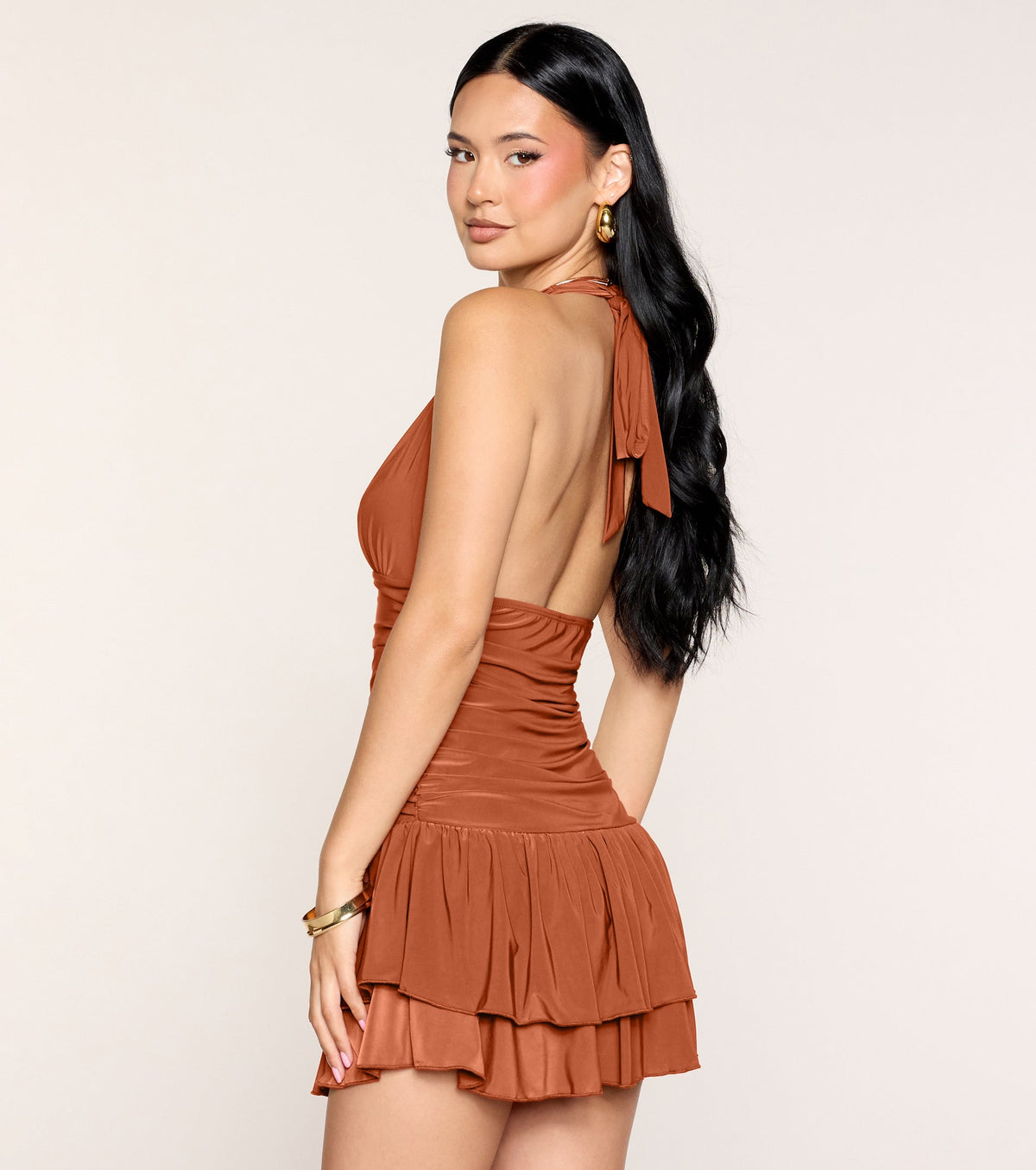 Extra Flirty Ruffle Mini Dress