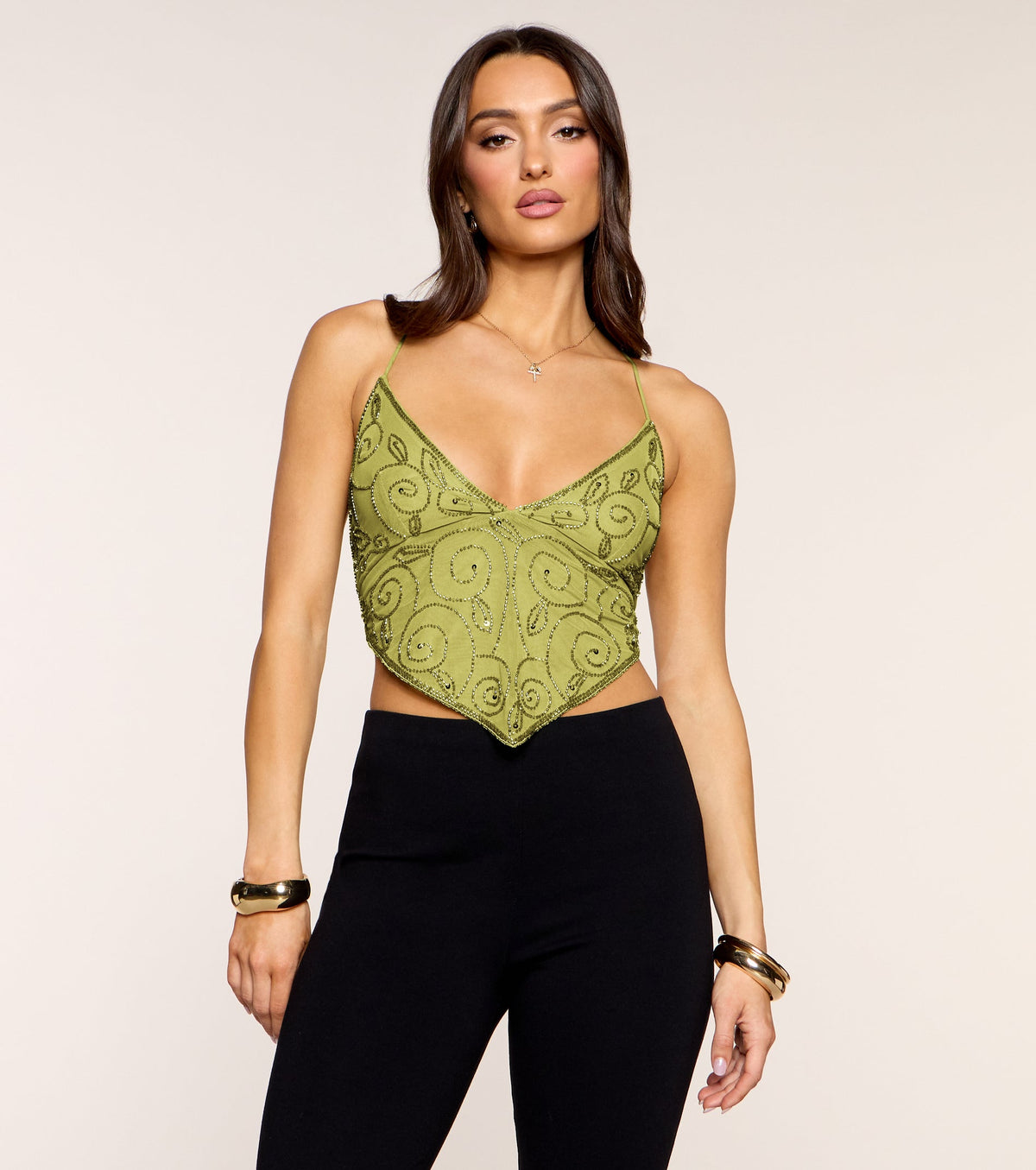 Delicate and Daring Strappy Crop Top