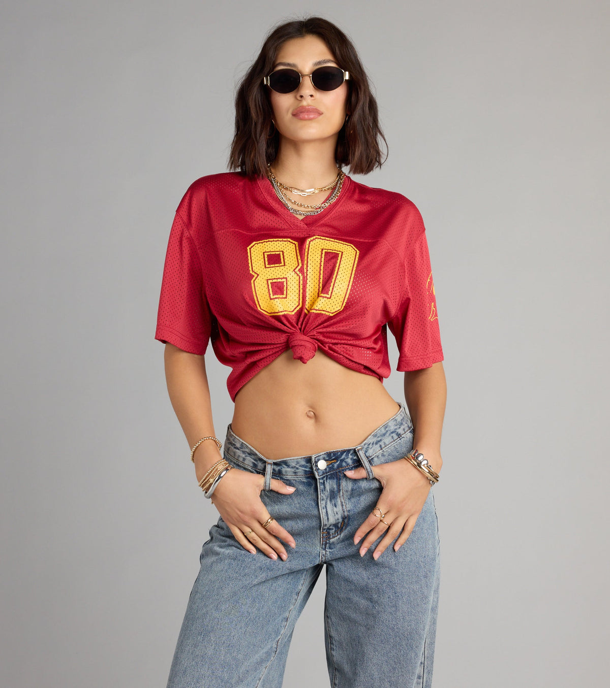 Fight On!® Babe USC® Cropped Jersey Top