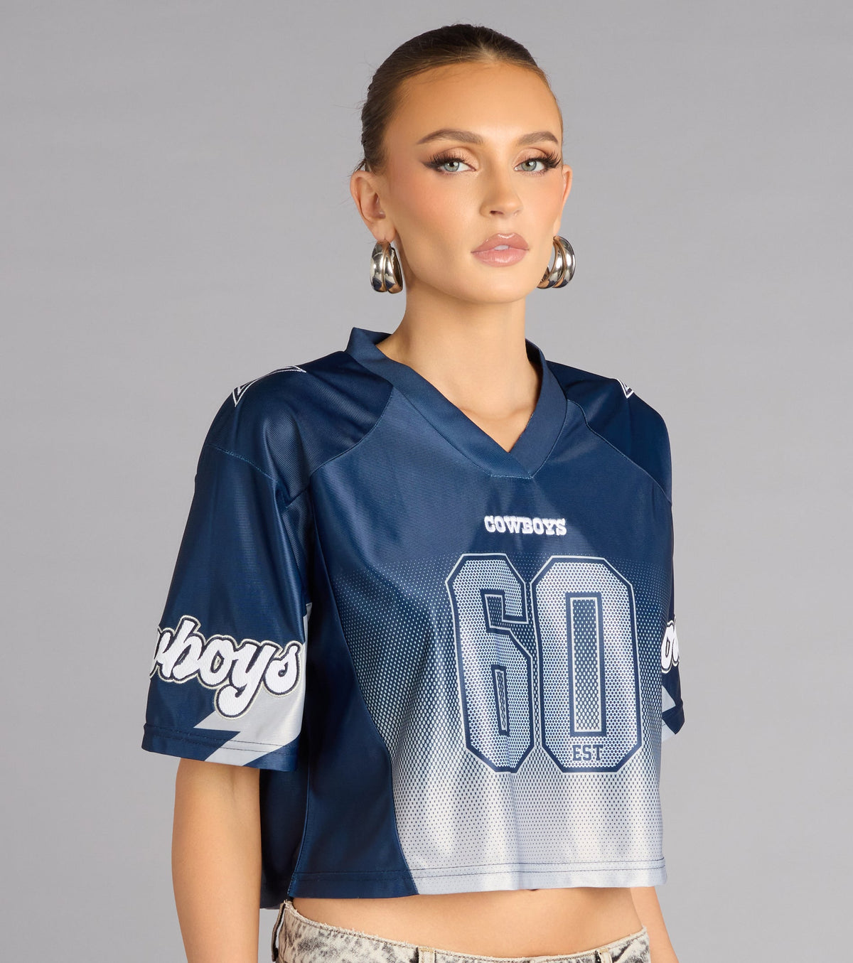 Ultra Game NFL Dallas Cowboys Mesh Crop Top