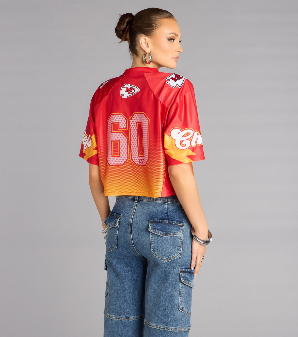Ultra Game NFL Kansas City Chiefs Mesh Crop Top