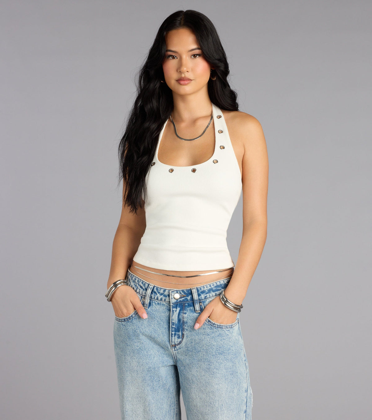 Level Up Halter Crop Top