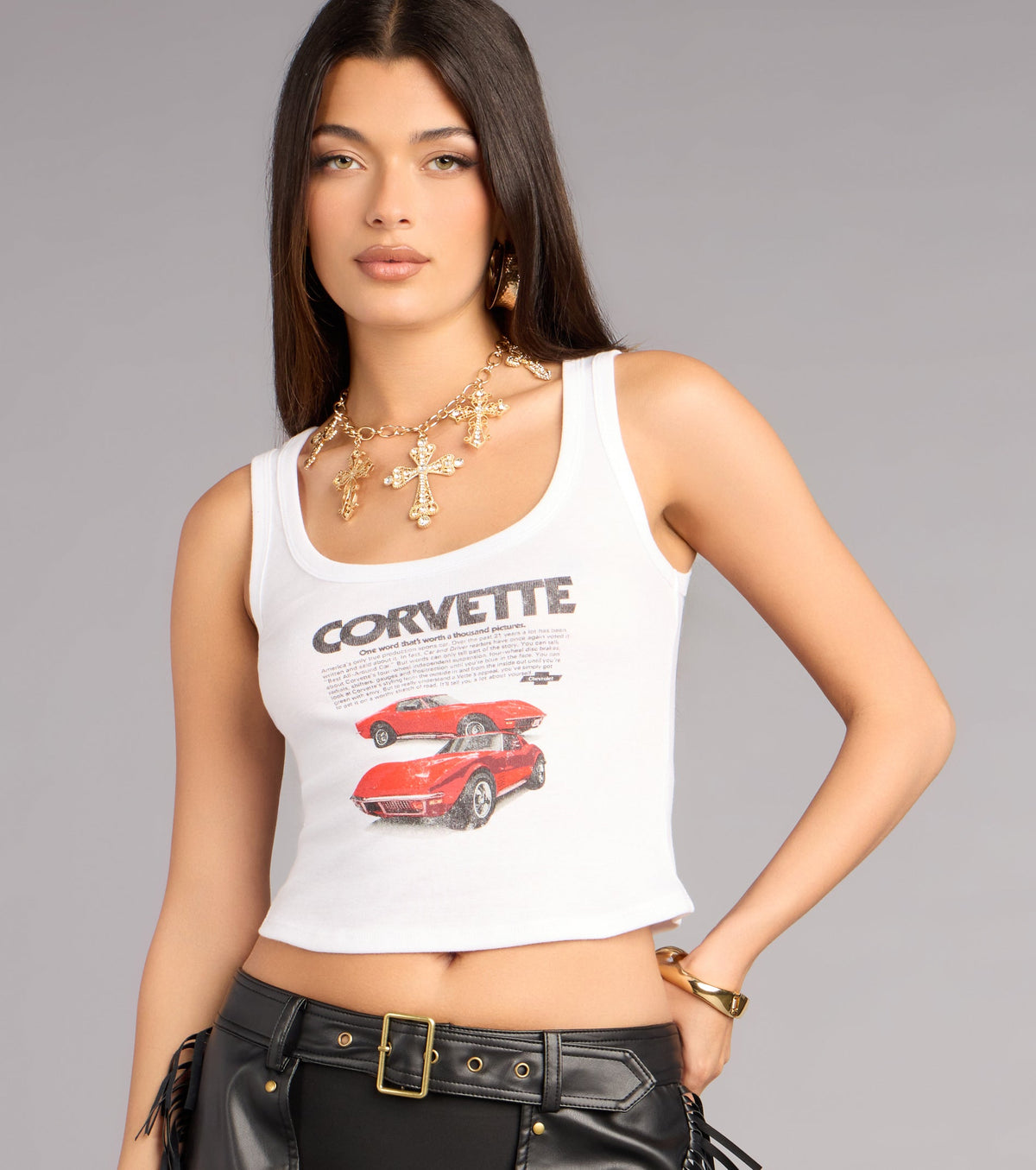 Fast Lane Babe Graphic Tank Top