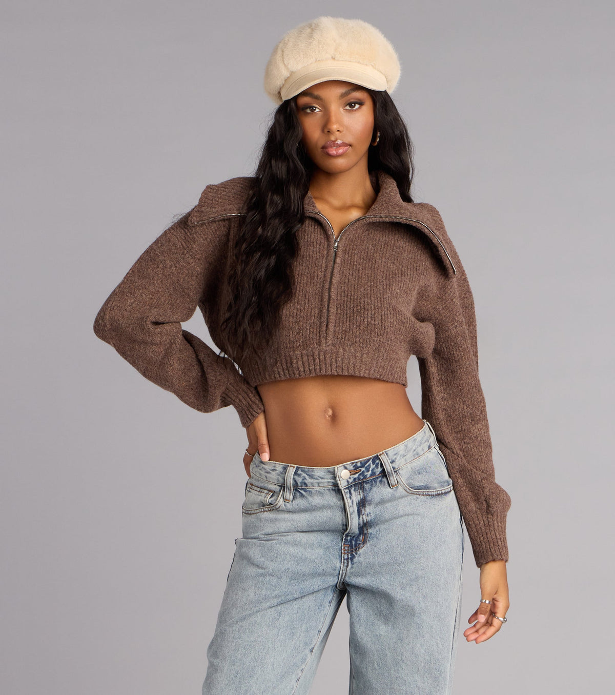 Cuddle Season Crop Sweater