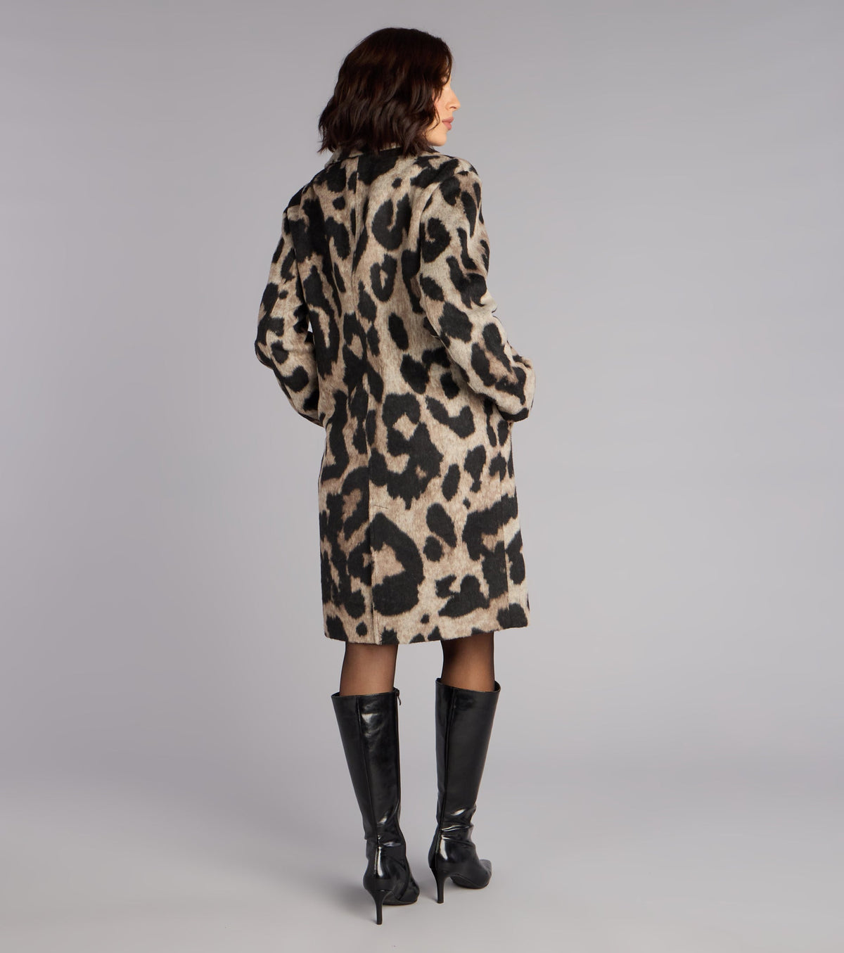 City Cat Leopard Trench Coat