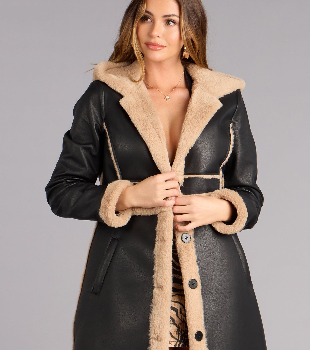 Cold Front Cutie Convertible Trench Coat