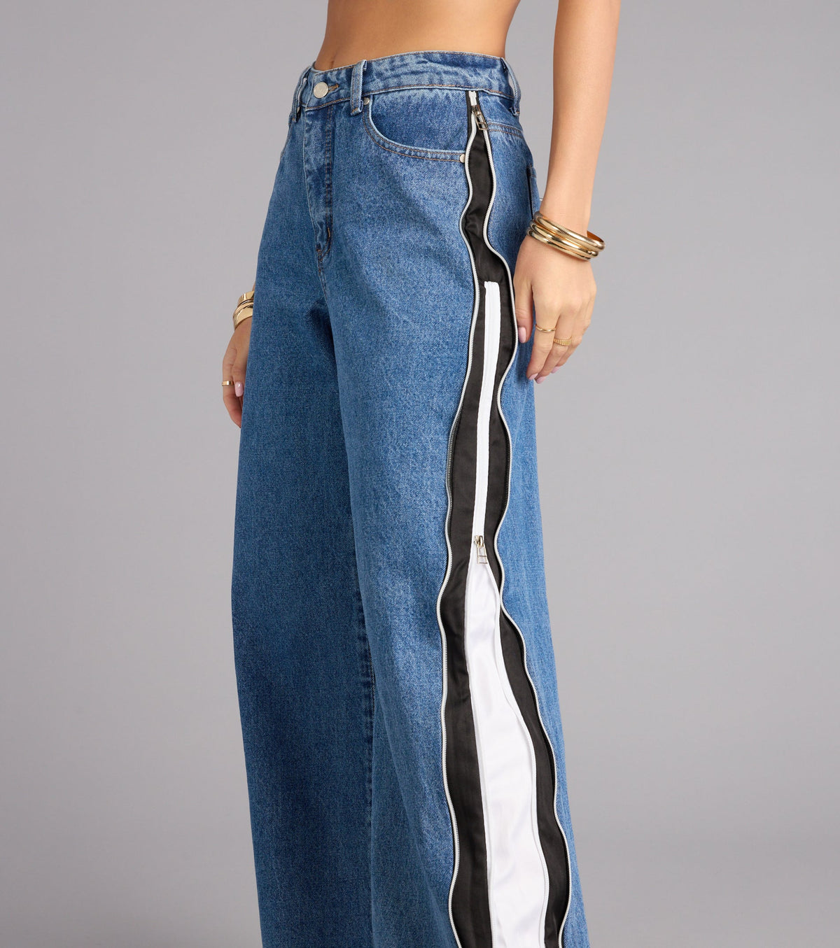 Street Circuit High-Rise Wide Leg Denim Jeans