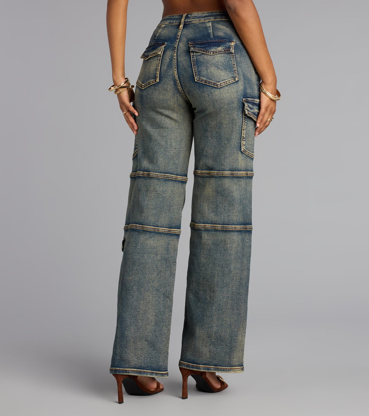 Off Duty Cargo Denim Pants