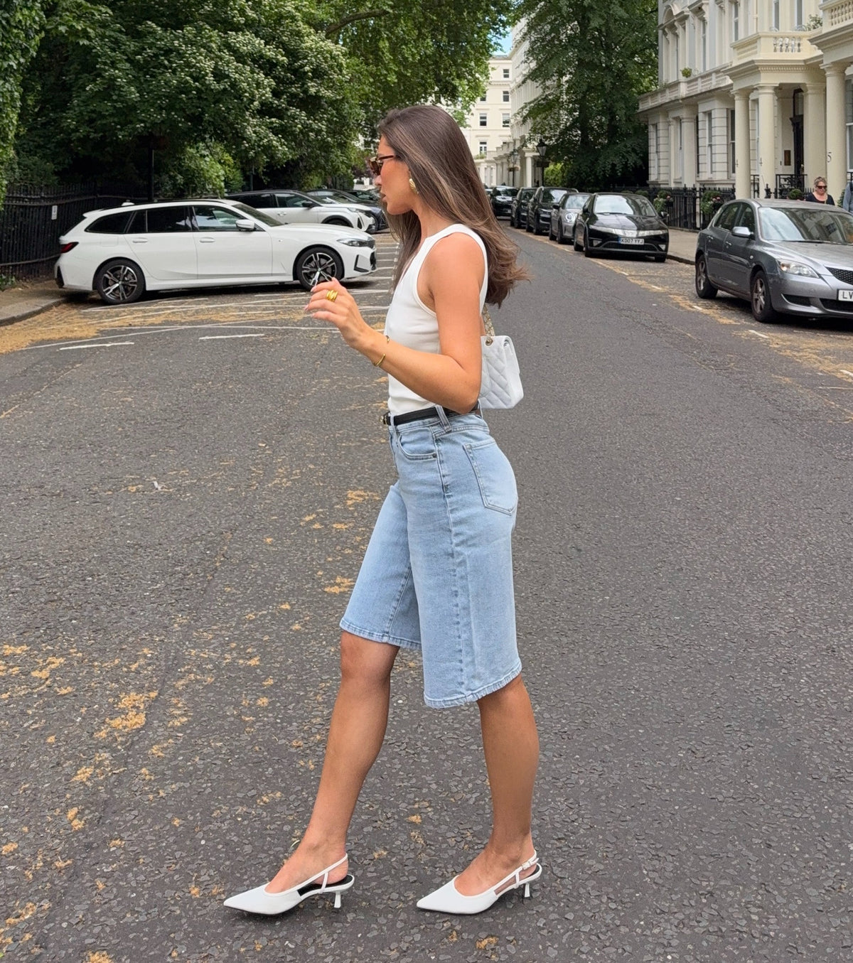 Weekend Cool Mid-Rise Denim Jorts