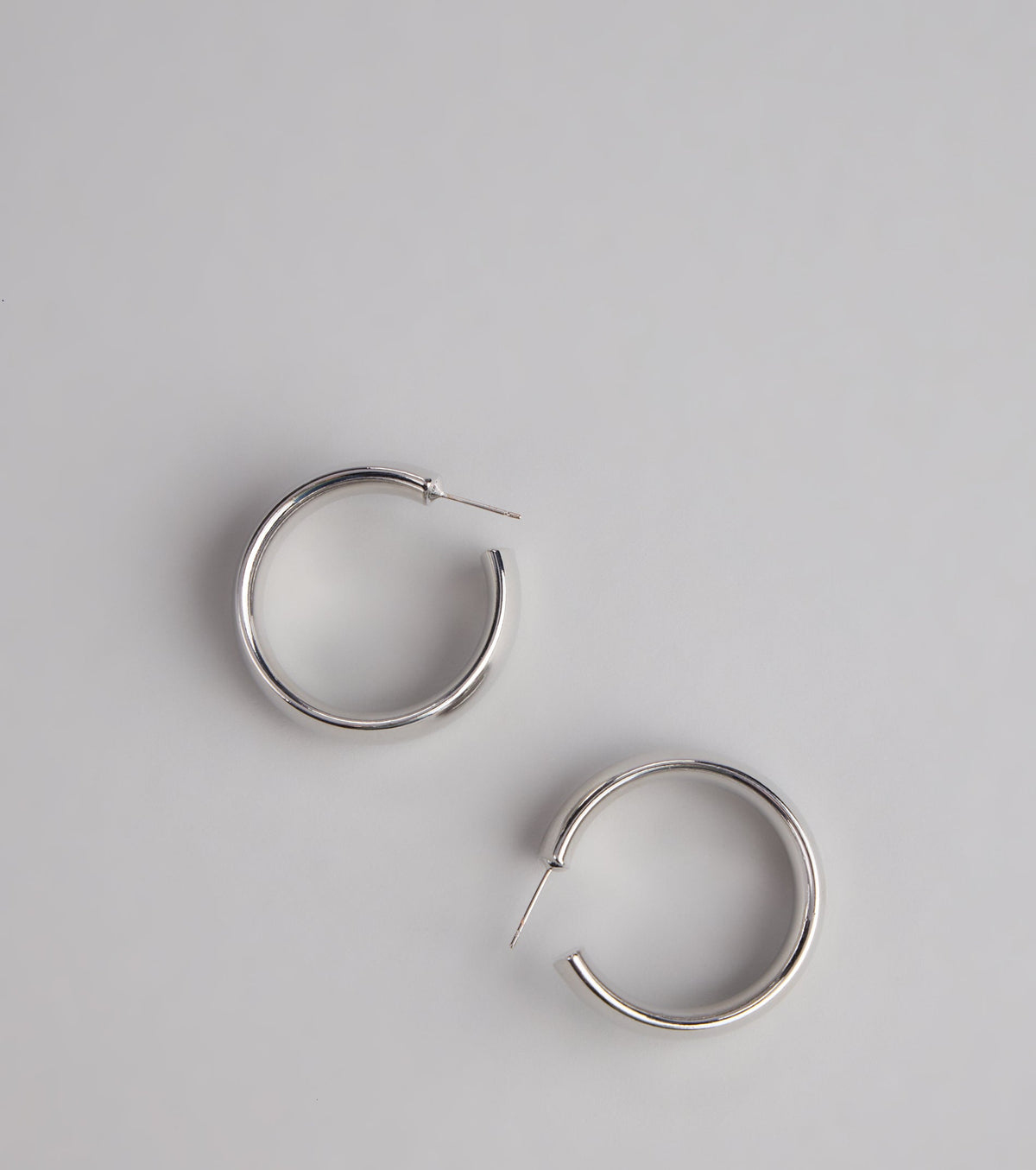 Polished Shine Hoop Earrings