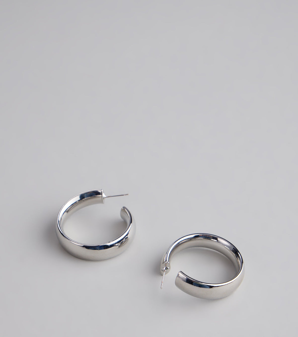 Polished Shine Hoop Earrings