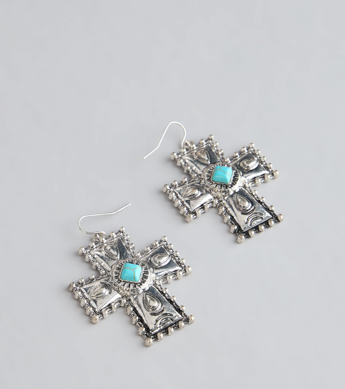 Desert Charm Cross Earrings