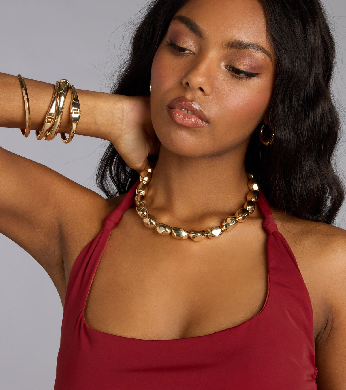 Giving Luxe Statement Beaded Necklace