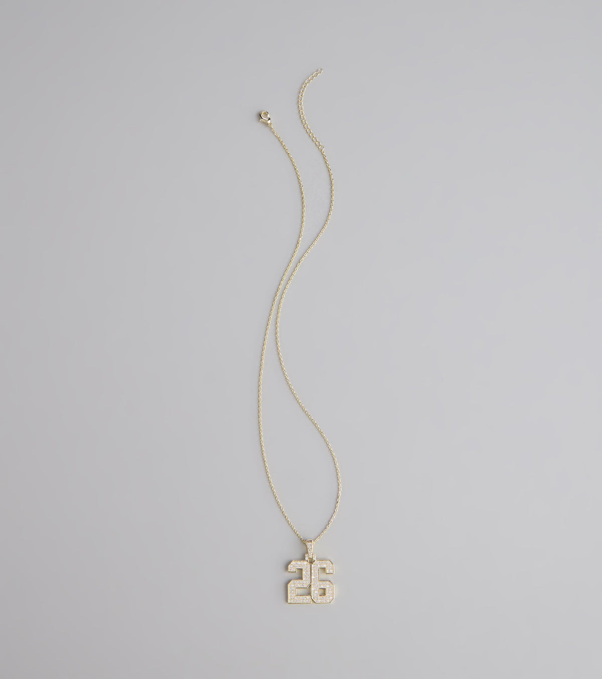 Lucky Sparkle 26 Rhinestone Charm Necklace