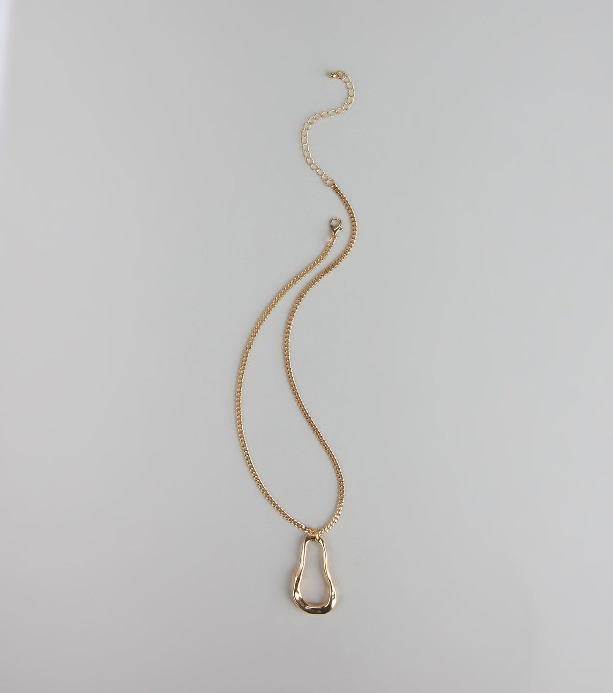 Molten Glow Pendant Necklace