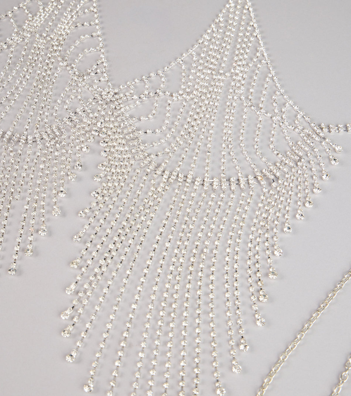 Goddess Drip Rhinestone Bra Chain Necklace