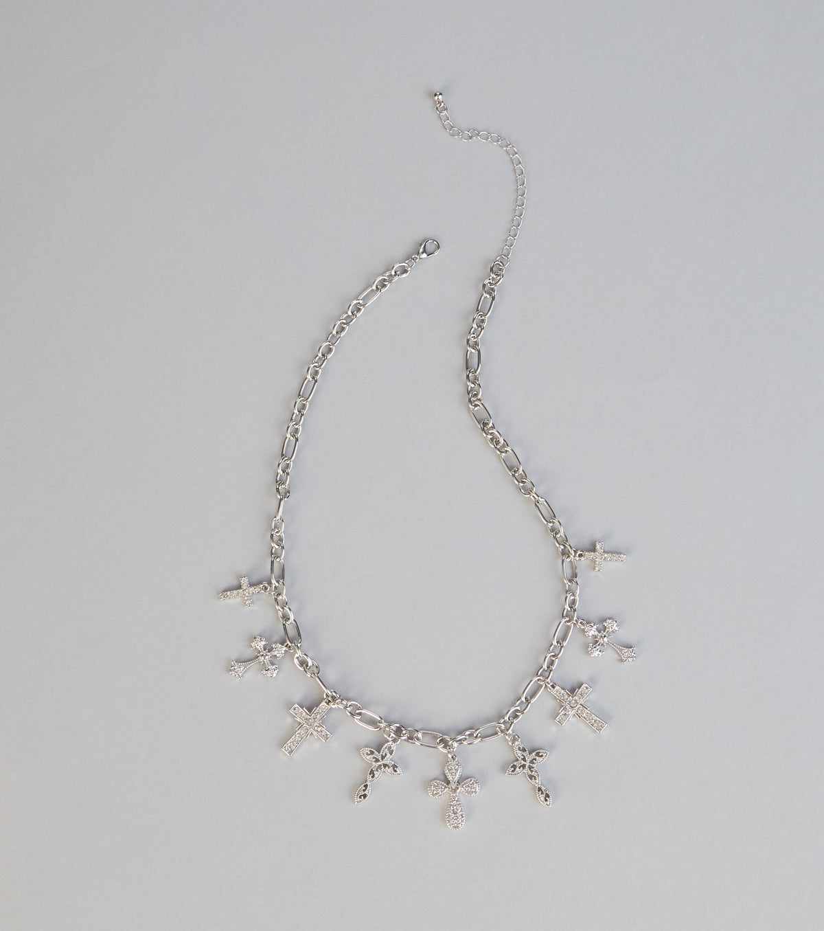Faith Mode Cross Charm Necklace