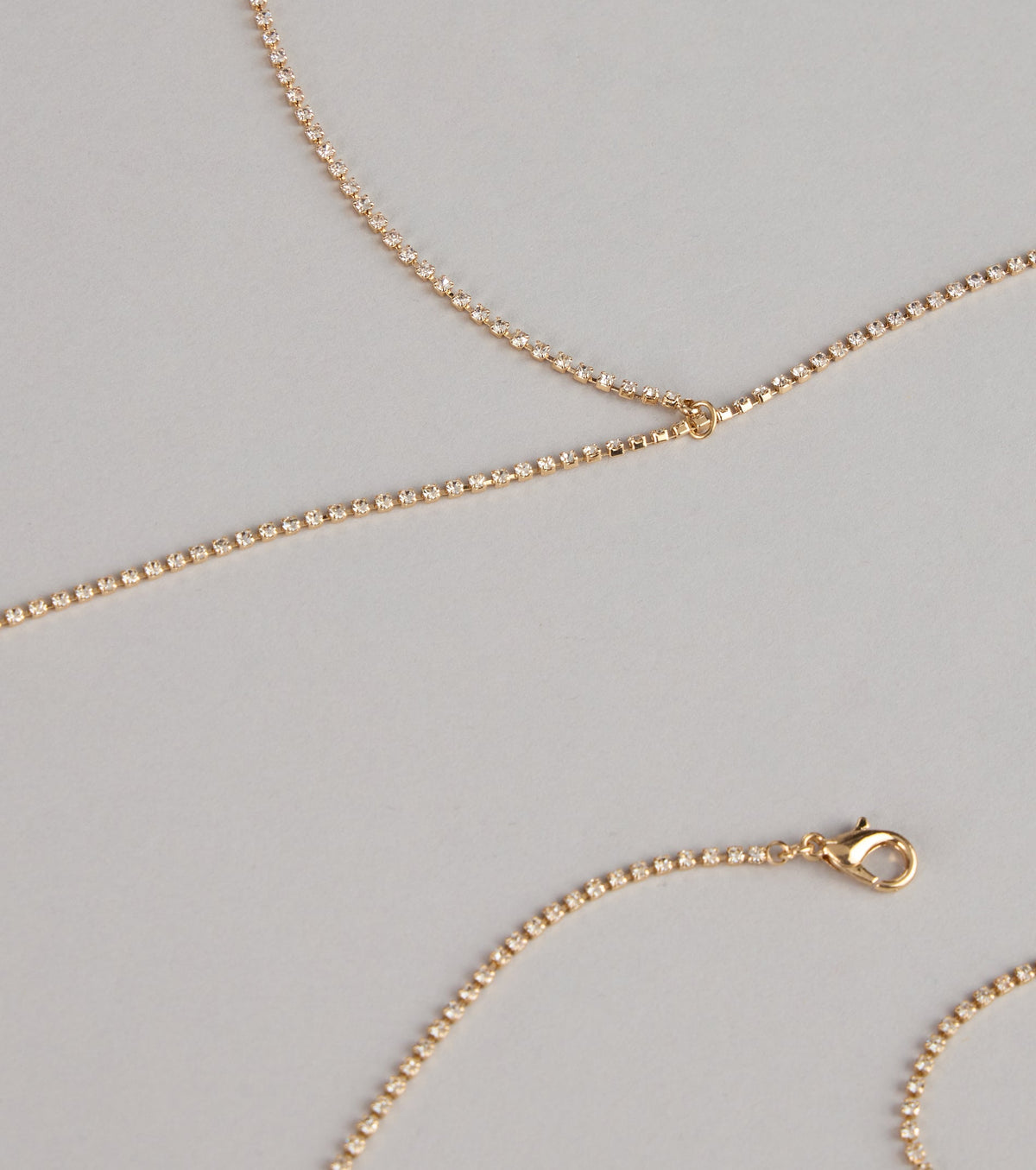 Delicate Glow Rhinestone Body Chain