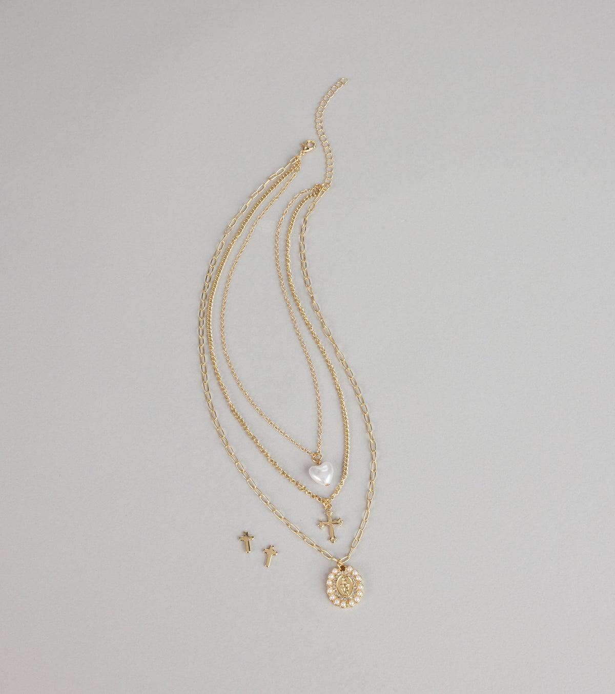 Golden Grace Necklace And Earrings Set