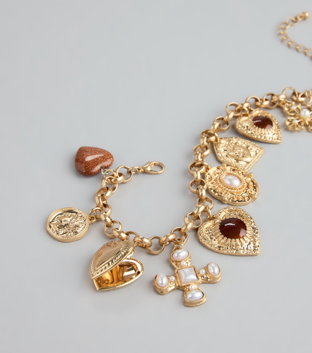 Locked In Charm Chain Bracelet