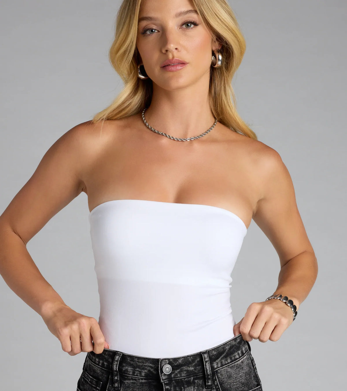 Sculpt Mode Activated Smoothing Tube Bodysuit