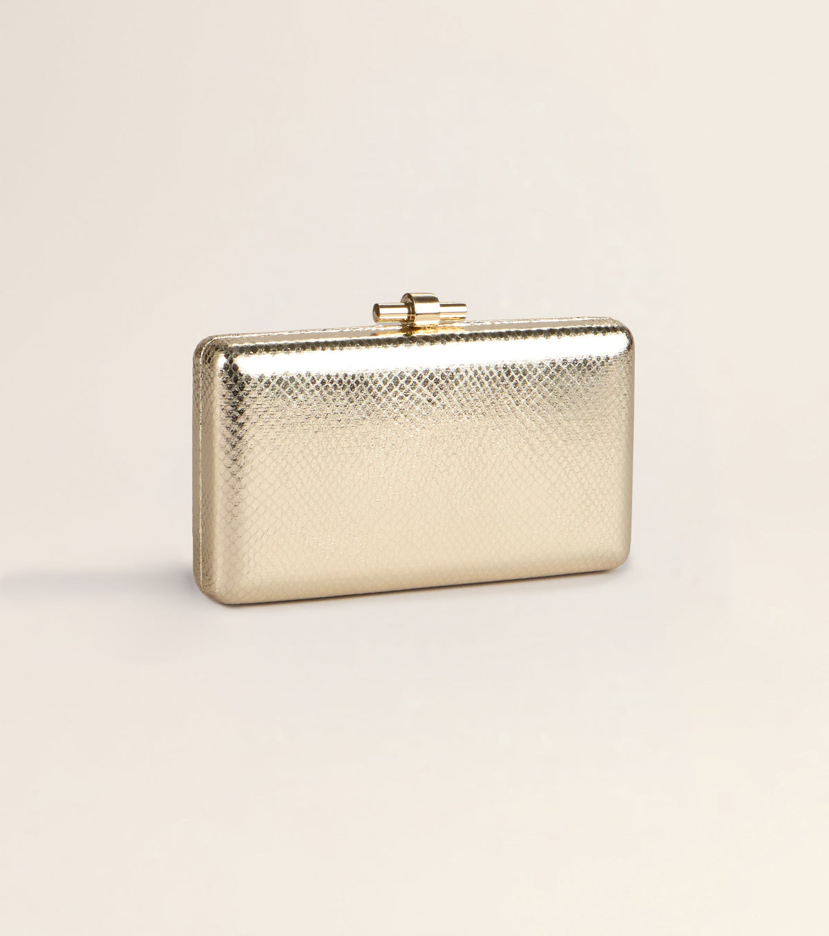 Chic Plus One Metallic Snake Clutch