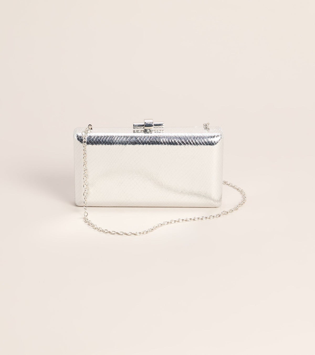 Chic Plus One Metallic Snake Clutch