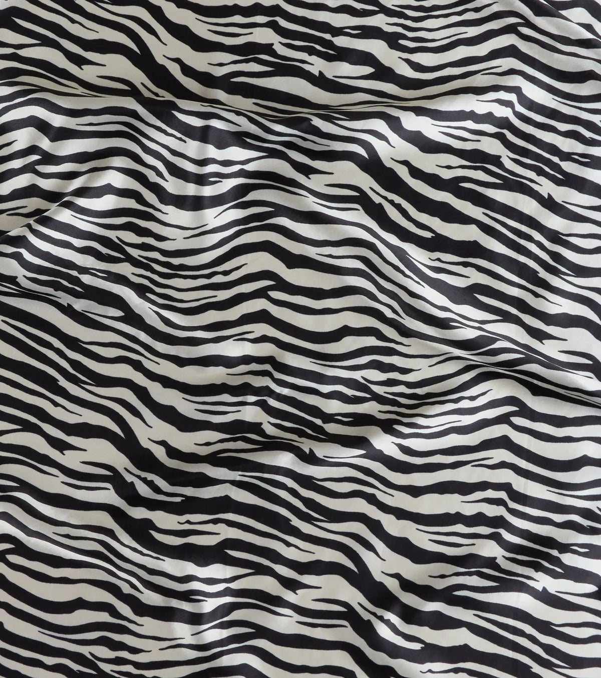 Call Me Extra Zebra Print Satin Scarf