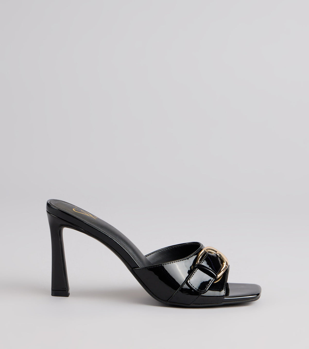 City Lights Buckle Heel Mules