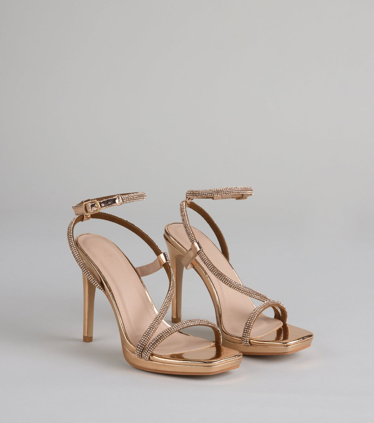 After Party Approved Rhinestone Stiletto Heels
