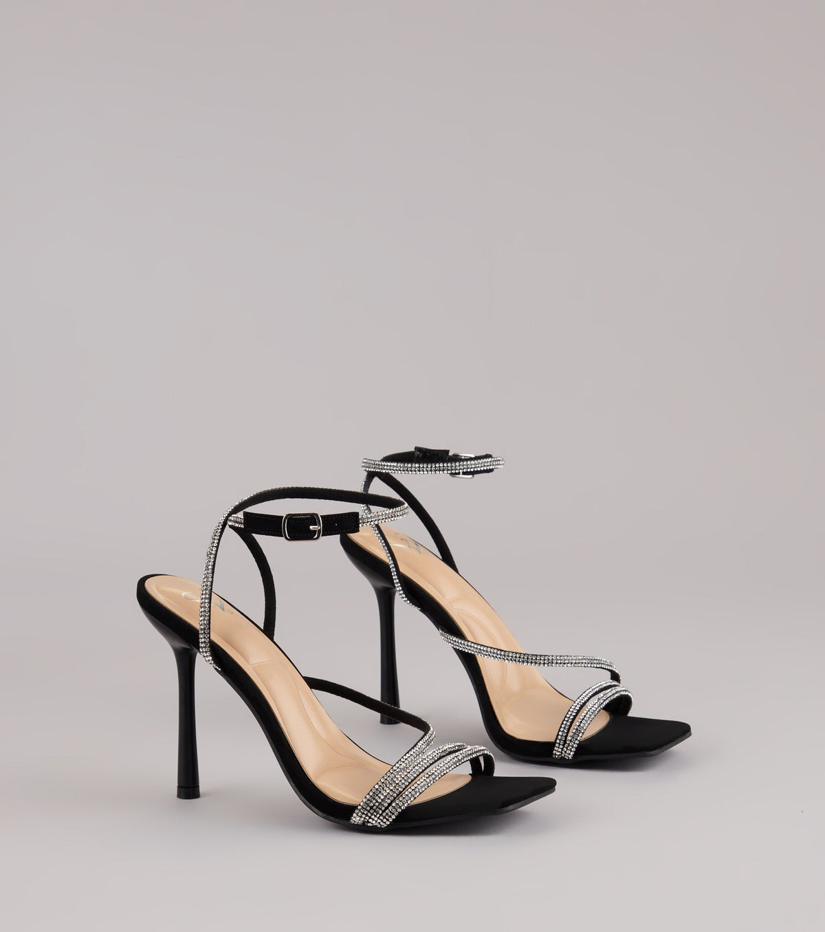 Strut With Glamour Rhinestone Stiletto Heels