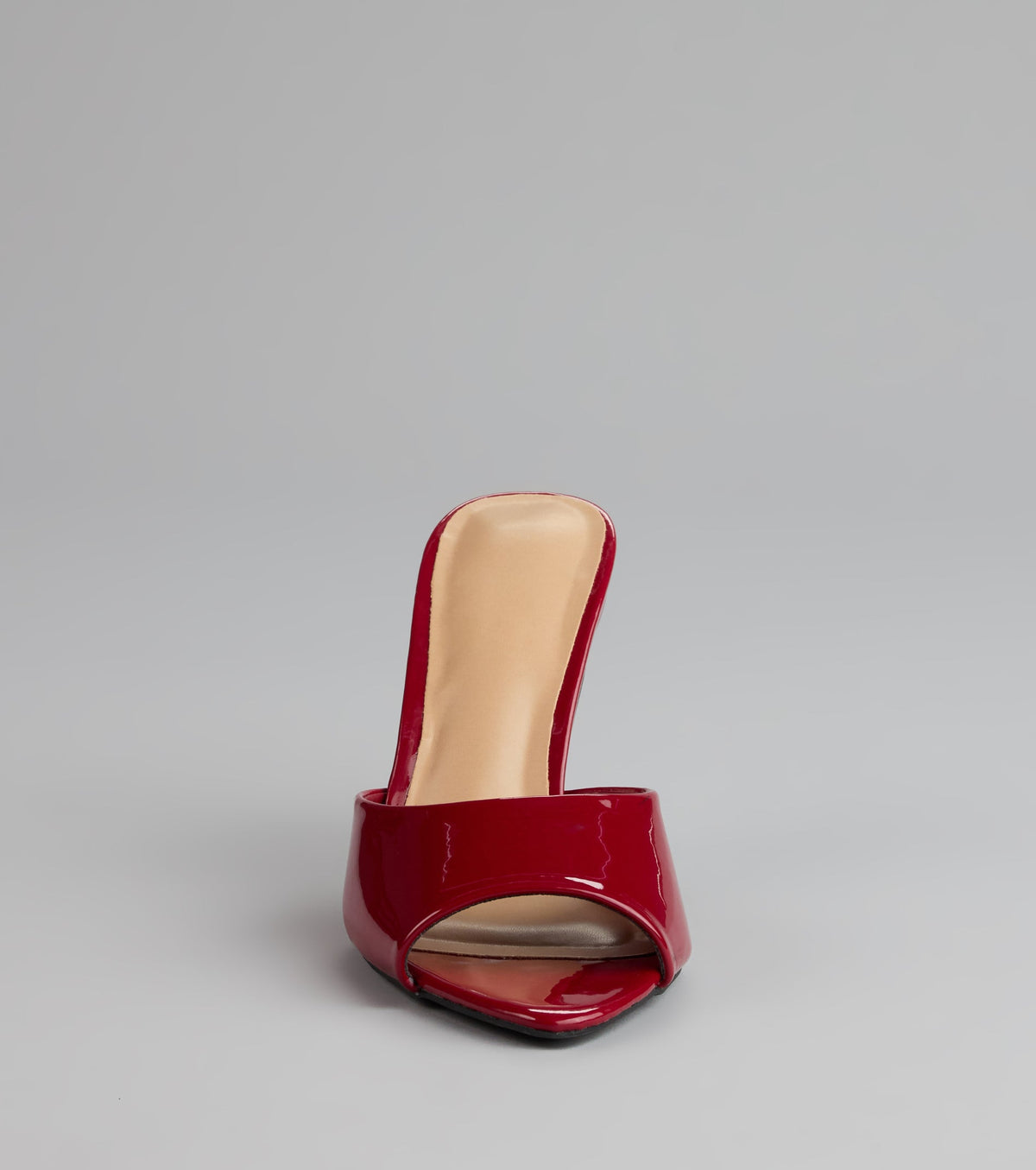 Gloss Point Patent Stiletto Mules