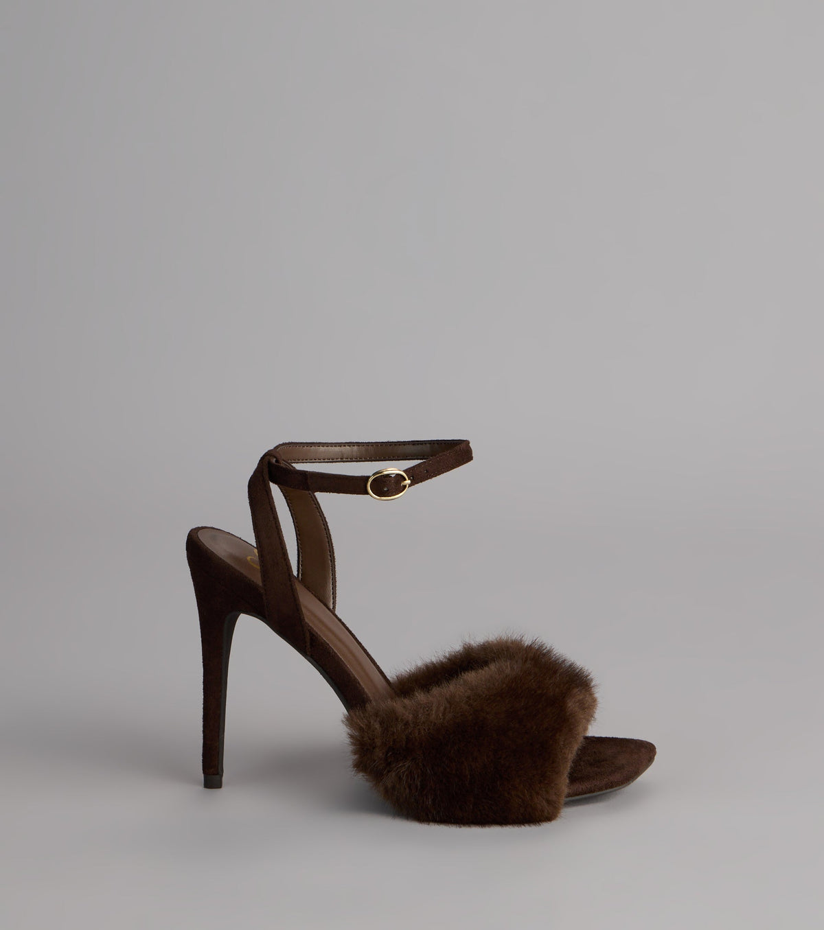 Fluff Talk Faux Suede Stiletto Heels