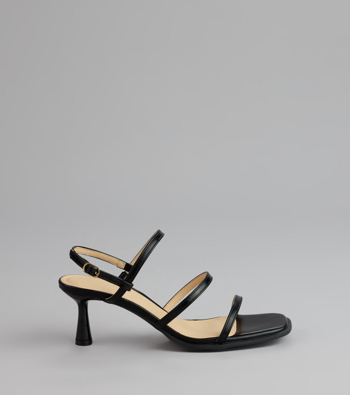 On Point Strappy Sling-Back Stiletto Heels