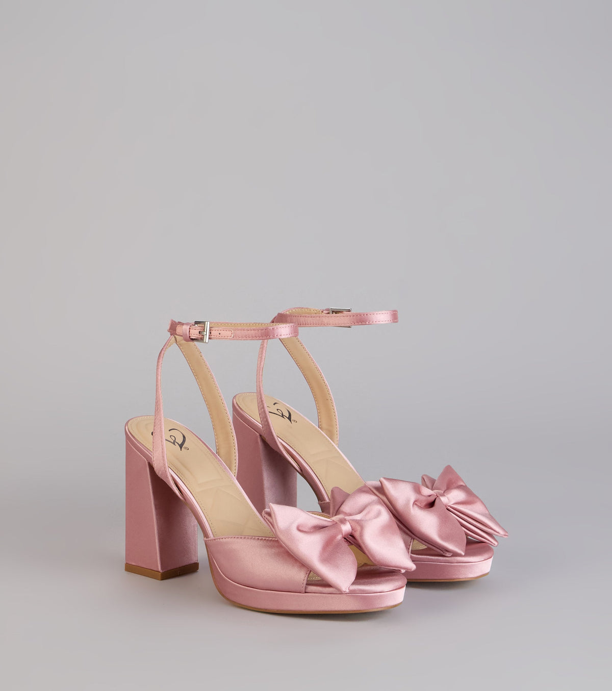 Put A Bow On It Satin Heels