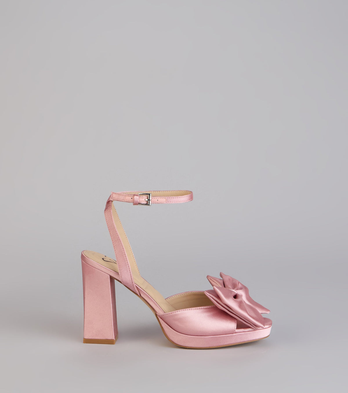 Put A Bow On It Satin Heels
