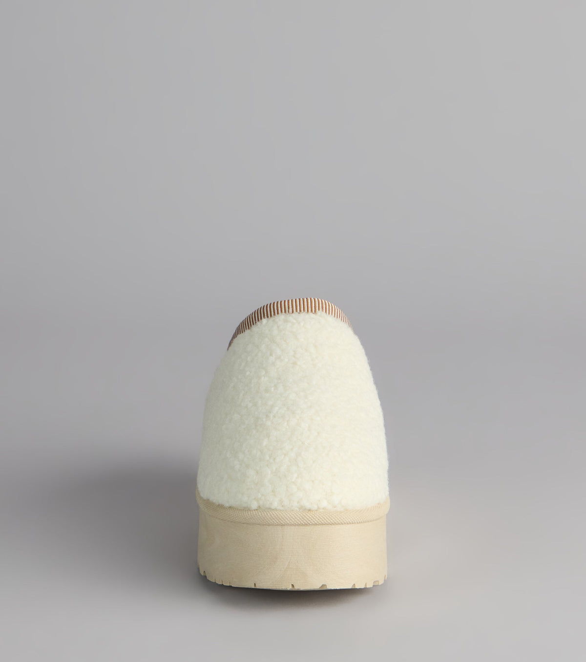 Cloud Club Faux Sherpa Platform Slippers